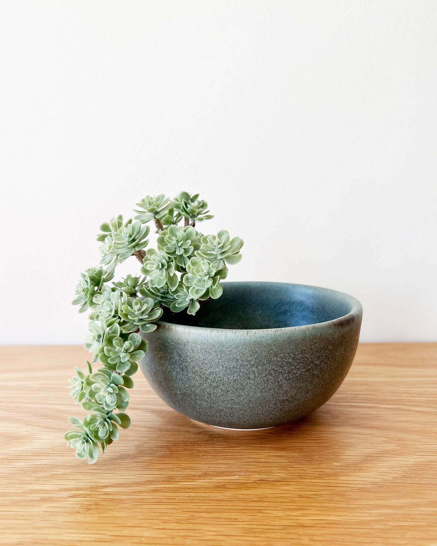 Aqua Ceramic Handmade Small Soup Bowls - Set of 4